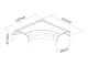 Maclean MC-697 Corner Cable Management Cover, White