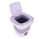 Portable Foldable Top Loading Washing Machine with Spin Function, 8 L, Lilac