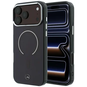 Mercedes Double Layer Iconic Logo MagSafe Case for iPhone 18 Pro Max / 17 Pro Max - Burgundy