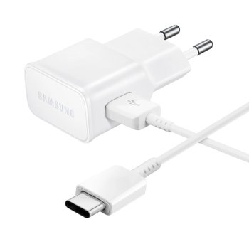 USB Wall Charger Samsung EP-TA200EWE 15W with USB-C Cable White