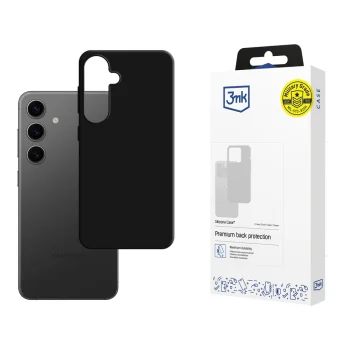 3Mk Silicone Case for Samsung Galaxy S24, Black