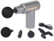 Massage Gun with 4 Attachments, 30W, Grey