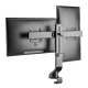 Maclean MC-854 Dual Monitor Desk Mount, 17\"-27\", VESA, Black