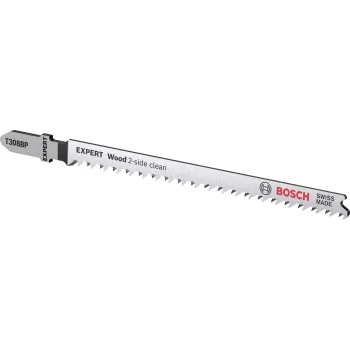 Bosch EXPERT T308BP Jigsaw Blades for Wood, 117 mm, 5 pcs