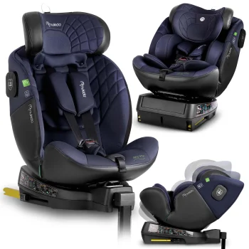 Nukido Aero Line Child Car Seat 0-36 kg Isofix, Black/Navy Blue