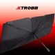 Xtrobb 00023771 Car Windshield Sunshade Umbrella, 132x76 cm, Black/Silver