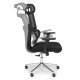 ModernHome Ergonomic Office Chair with Adjustable Headrest and Lumbar Support, Black