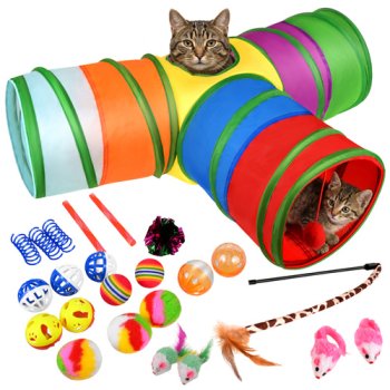 Purlov Cat Toy Set, 24 pcs