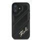 Apple iPhone 16 Plus 6.7\" Karl Lagerfeld Quilted Signature Case Cover, Black