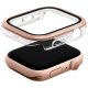 Uniq Voute Case with Tempered Glass for Apple Watch 10/11 46mm, Rose Gold