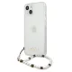 Guess Pearl Transparent Hardcase for iPhone 13 mini, White