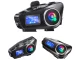 Motorcycle Bluetooth Intercom Q58MAX with microSD Player and Flashlight