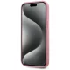 Karl Lagerfeld Wrinkled Metal Signature iPhone 15 Case - Pink
