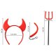Kruzzel Devil Costume, 4-Piece Set, Red