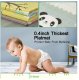 Double-sided Foldable Foam Play Mat Pad Rug for Kids, Alphabet/Forest Animals, 198x179cm
