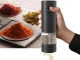 Electric Salt and Pepper Grinder with LED Light, Black