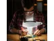 LED Magnifying Desk Lamp with 10x Magnification, white