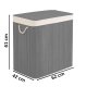 Massido 150 L Bamboo Laundry Basket with 3 Compartments and Lid