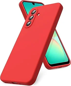 Samsung Galaxy S26 (SM-S942B/DS) Matt Silicone Color Case Cover, Red