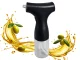 Electric Olive Oil Sprayer 200ml Glass Dispenser USB Rechargeable, Black