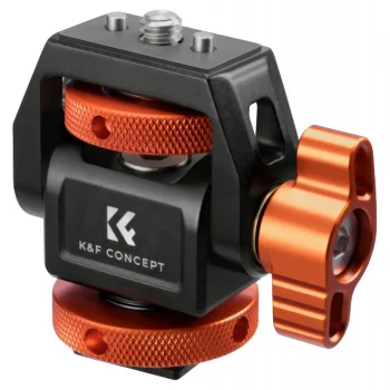 Monitoriaus laikiklis K&F Concept MS-42 su 1/4" sriegiu ir cold shoe, oranžinis / juodas