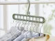 Multifunctional wardrobe hanger organizer, 2 pcs, green
