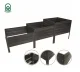 Raised Garden Bed Klasika Garden, Staircase, 225x75 cm, Brown