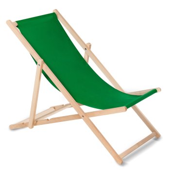 Greenblue GB183 Wooden Deck Chair, Green