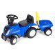 Каталка-трактор New Holland с прицепом для детей, интерактивный руль...