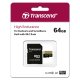 Transcend DrivePro 550 Dual Lens Dashcam with 64GB microSDXC