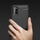 Xiaomi Poco M3 Carbon Fiber Pattern Brushed TPU Case Cover, Black
