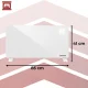 Kaminer Zelva Electric Glass Heater, 2500W, WiFi, White
