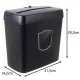 Izoxis 00025663 Document Shredder 12L, P-4, Black