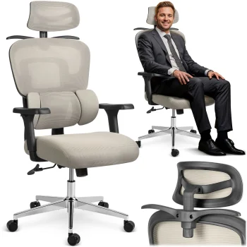 Sofotel Talin Ergonomic Office Mesh Chair, Grey