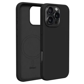 Etteri Silicone Mag Case for iPhone 16 Pro Max 6.9", Black