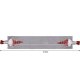 Ruhhy 22501 Christmas Table Runner with Gnomes, 215x34 cm, Grey/Red