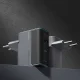 Cuktech CUKAD1003EUG GaN Wall Charger 100W, 2x USB-C / 1x USB-A, Gray