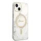 Apple iPhone 14 Plus 6.7\'\' Guess Marble MagSafe Case Cover + Charger (GUBPP14MHMEACSH), White