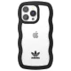 Adidas iPhone 13 / 13 Pro Case OR Wavy Case, Black/Transparent