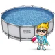 Bestway 5612X Frame Pool with Pump and Accessories 427x122 cm