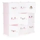 Modernhome Modular Children\'s Shelving Unit, 9 Shelves, Pink