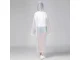 Pocket Raincoat / Poncho with Hood, White