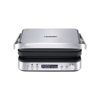 Blaupunkt GRS901 Electric Grill, 3-in-1 Contact Grill and Waffle Maker, black, silver