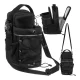 Magnetic Gym Bag Trizand 4.5L Fitness Organizer, Black