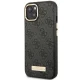 Guess 4G Logo Plate MagSafe Case for iPhone 14 Plus - Black