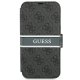 Guess iPhone 13 mini Book Case 4G Stripe Grey