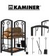 Стойка для дров с каминными принадлежностями Kaminer PK011, черная