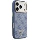 Guess 4G Triangle Logo MagSafe Phone Case Cover iPhone 17 Pro - Blue & Gold