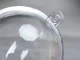 Clear Acrylic Christmas Baubles 8 cm, Shatterproof, 12 pcs