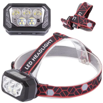 LED headlamp XHP30 SMD rechargeable, grey